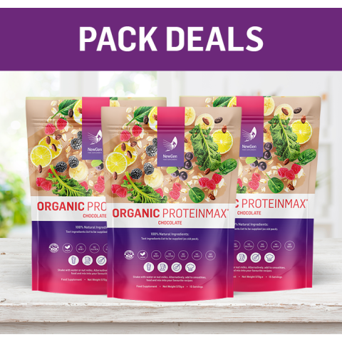3 x Organic ProteinMax (Chocolate) - Pack Deal!